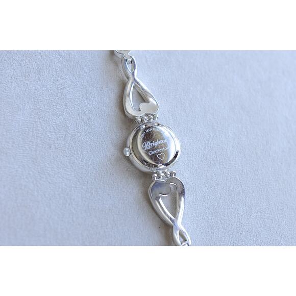 Brighton Charleston Ladies Dress Watch Two Tone Gold Silver Toggle 7-8.5" Works - Picture 4 of 6